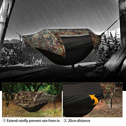 Beeyeo Hammock Tent Camping Hammock With Mosquito Net Rainfly Waterproof Hammock Shelter System Lightweight Accessaries For Backpacking Hiking Backyard Outdoor #TOP3