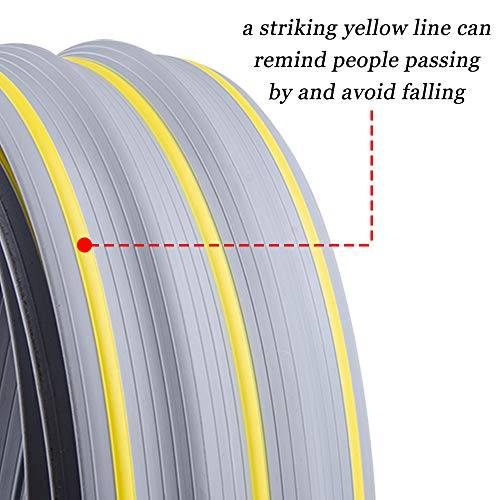 Image of 10Ft Cord Cover Heavy Duty Cable Protector 3 Channels Contains Cords Cables and Wires Easy to Unroll-Conceal Wires of Home Office Warehouse Workshop Concerts or Other Outdoors Surround (Gray-10Ft)