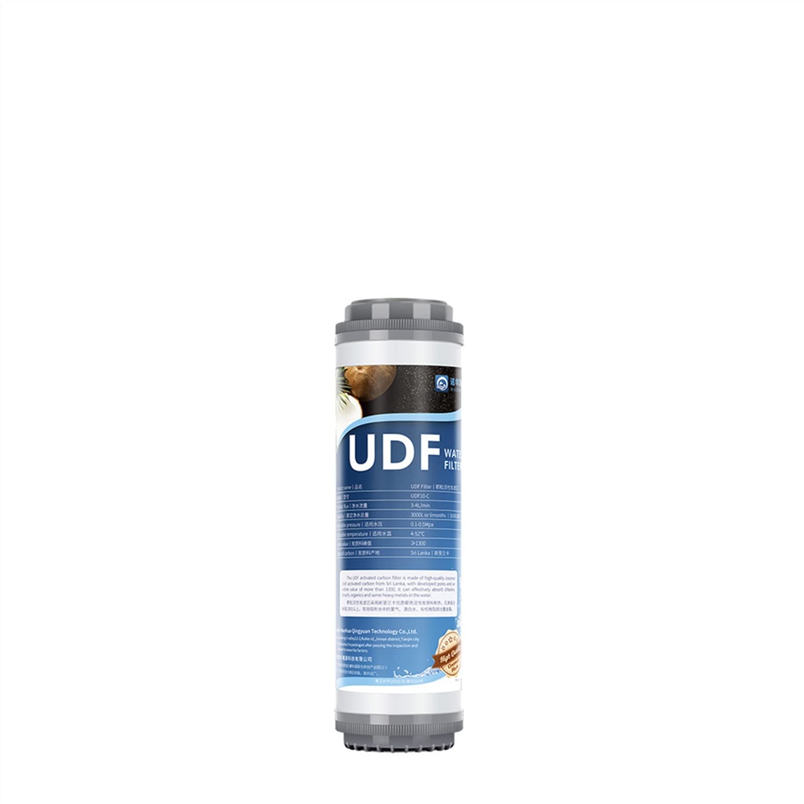 Water Filter Cartridge, T33 Water Filter Cartridge,PP Cotton,UDF Suitable for Water Filter Housing,T33 Cartridge,Ro Membrane System Replacement(UDF)