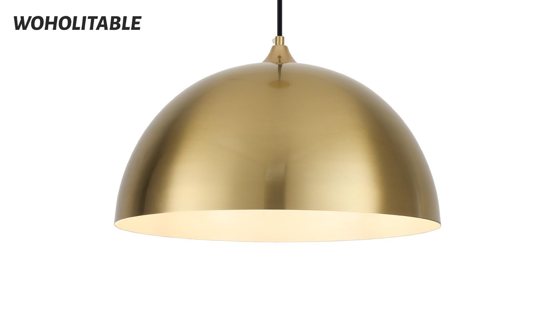 Woholitable Gold Pendant Light 15.7