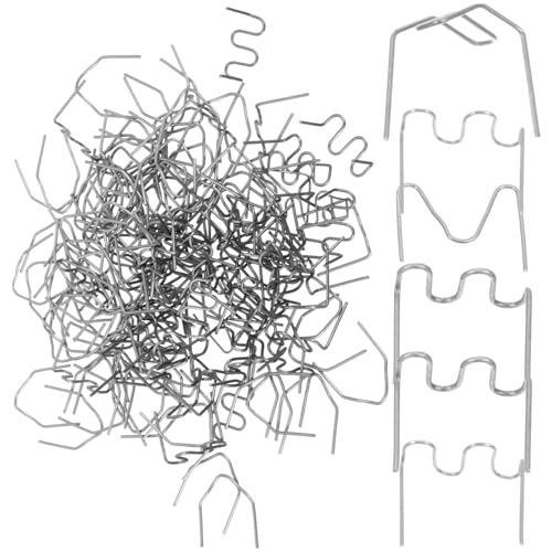 GALPADA 800pcs Auto Stapler Automobile Repair Welding Rod Car Wave Staple Assorted Welding Wire Silver