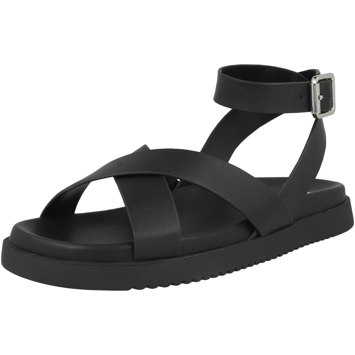Steve Madden Sandalias de piel Myrrine negro