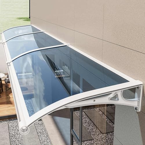 HARELA Vordach für Haustür mit Großem Waschbecken, Überdachung Haustür aus Aluminium und Polycarbonat, Beidseitiger Abfluss(Gray,60x120cm/24x47in) HARELA Vordach für Haustür mit Großem Waschbecken, Überdachung Haustür aus Aluminium und Polycarbonat, Beidseitiger Abfluss(Gray,60x120cm/24x47in)