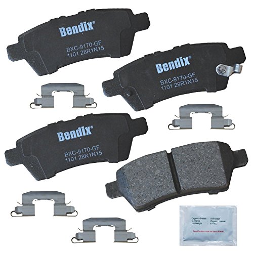Image of Bendix Priority1 CFC1101 Ceramic Rear Brake Pads for Nissan Pathfinder 2012-2005