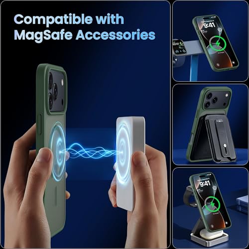 Image of CACOE Magnetic Case for iPhone 17 Pro Max 6.9 inch, Dark Green