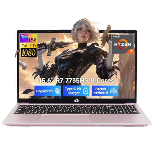 Image of NIMO 15.6 inch FHD AI-Creator-Laptop, AMD R7 7735HS 8 Cores, 16GB DDR5 1TB SSD | (Beat i7-12650H up to 4.75GHz) Radeon 680M, FHD 100W Fast PD for Business, Light Gaming & Remote Streaming, 2-Yr Warranty