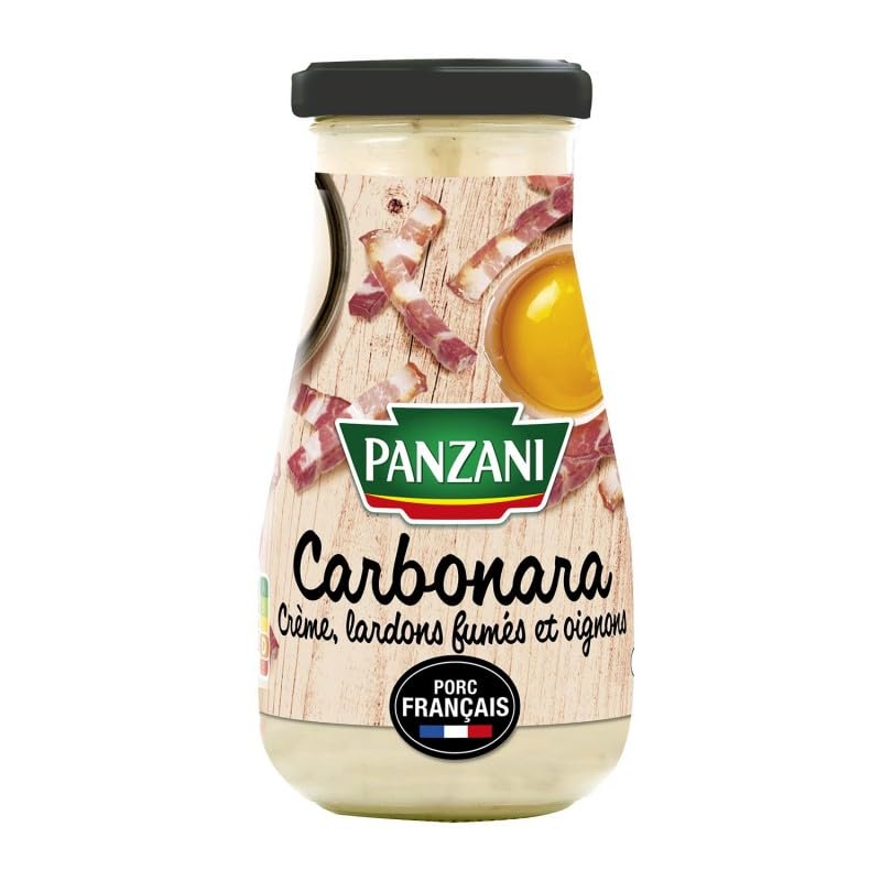 Panzani Sauce Carbonara 370G - La touche gourmande pour vos pâtes! - Lot De 3