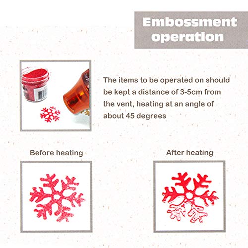 Mookis Mini Hot Air Gun, Portable Mini Heat Gun for DIY Embossing Shrink Wrapping Drying Paint, 300W Multi Function Electrical Heat Tool - Thumbnail 4