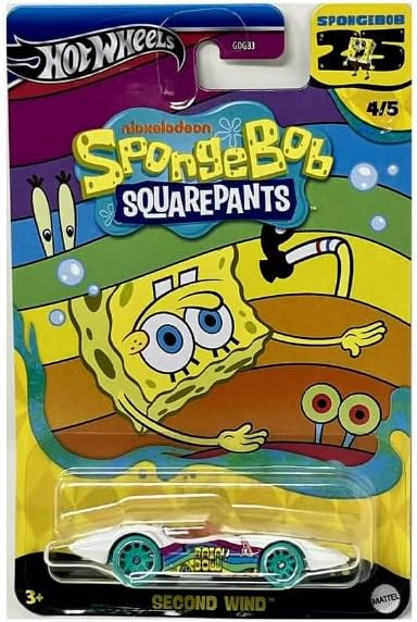 Hot Wheels Spongebob Squarepants 25 Years Second Wind 4/5 Diecast Car