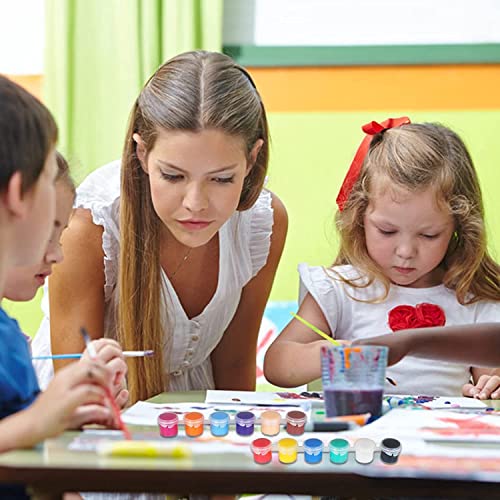 157 Pcs Mini Acrylic Paint Set,22 Sets Acrylic Paint Strips In 12 Colors With 2 Paint Tray,Small Acrylic Paint Set With 20 Pcs Paintbrushes Perfect For Home Birthday Classroom Party Favors #TOP2