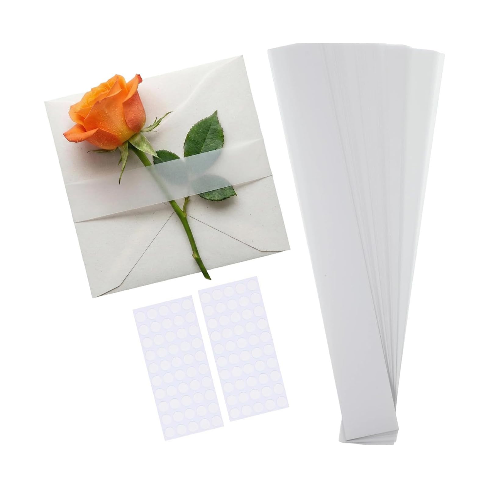 our fave 100PCS Transparency Invitation Belts Perfect for Greeting Cards Paper Belly Bands Perfect for Wedding Stationery Invitation Belly Bands