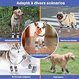 Doppelseitige Anti-Rutsch Hundesocken für den Innenbereich, um das Lecken der Pfoten zu verhindern-Pfotenschutz Haustierpfoten Schutz Traktion Kontrolle Socken auf Hartholzboden (Grau, XXL)