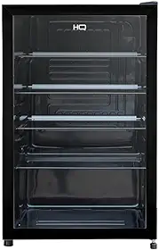 Frigobar Expositor Vertical HQ Vidro Duplo 130 Litros Preto HQ-130FBPVL (127V)