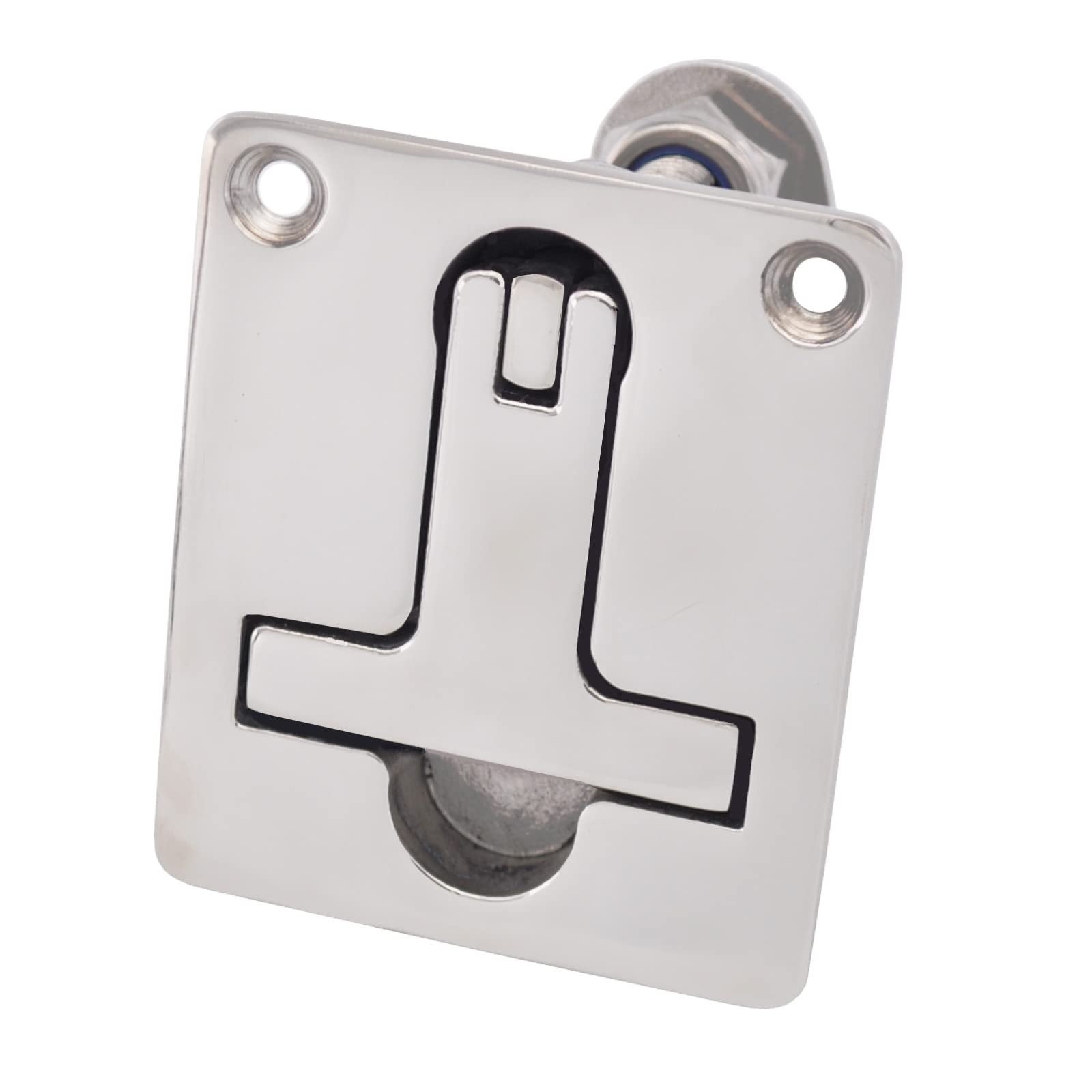 ISURE MARINE Boat Latches Stainless Steel Latch Hatch Rectangle Pull Marine Boat Flush Pull Hatch Latch Locking Lift Handle Rectangle Deck Hatch - Non Locking