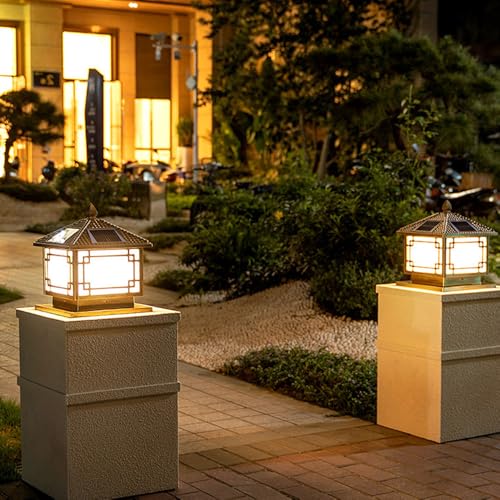 Lámpara de ahorro de energía post light exterior super bright metal 3