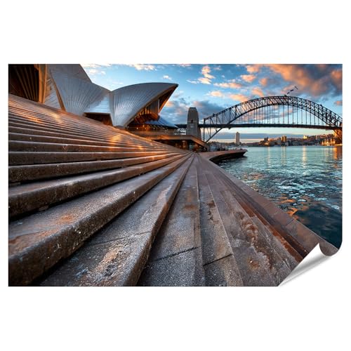 islandburner Poster de qualité supérieure - Panorama majestueux de Sydney - Tableau mural pour salon - Pour les fans de voyage - Standard
