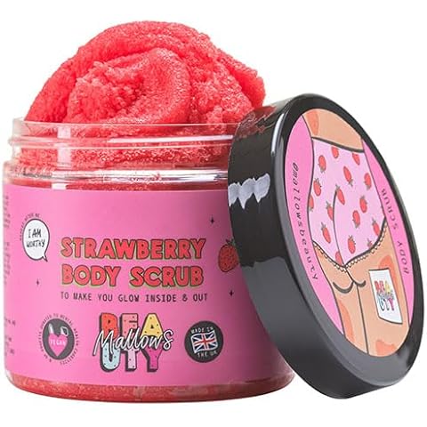 Mallows Beauty Strawberry Body Scrub for Glowing Skin Cover