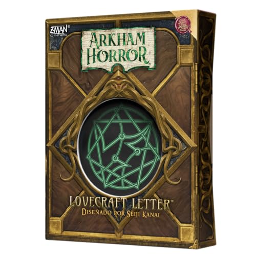 Z-Man Games | Arkham Horror Lovecraft Letter | Juego de Cartas | A Partir de 14 Años | De 2 a 6 Jugadores | 30-45 Minutos por Partida | Español