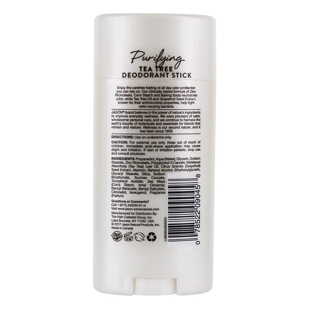 Jason | Tea Tree Oil Deodorant Stick | 5 x 71g