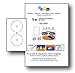 UniversGraphique, 20 Etichette Adesive per CD - DVD, Diametro 117 mm + Foro 17 mm, 2 Adesivi per Foglio, Modello di Aiuto al Posizionamento Incluso