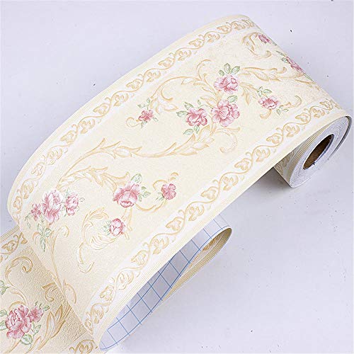 Selbstklebende Tapetenbordüre - PVC Weichsockelleiste 10cm X 240cm Weiß