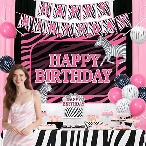 Fournitures pour animaux de fête et déco d'anniversaire zèbre chic - 4