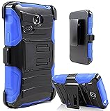 Shoparound168 LG Sunrise L15G / Lucky L16c Blue/Black Heavy Duty Hybrid Armor Dual Layer Case Cover...