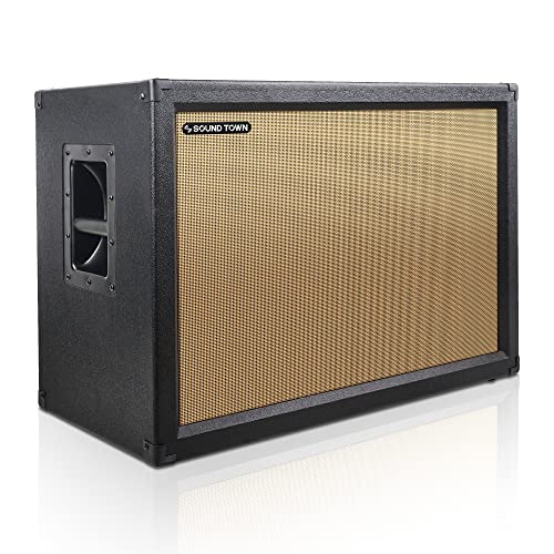 Sound Town 2x12 Guitar Speaker Cabinet Black