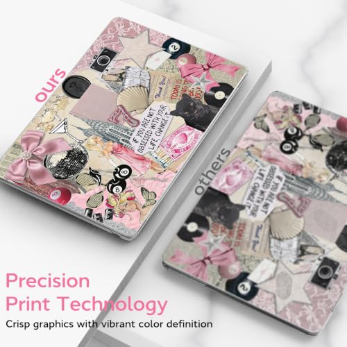 Image of B BELK for MacBook Air 15 inch Case 2026 2025 2024 2023 M5 M4 M3 M2 M1 | A3241 A3114 A2941, Protective Printed Plastic Hard Shell Case with Keyboard Cover & Screen Protector, Pink Coquette Collage