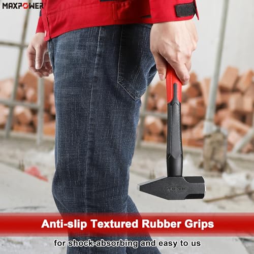 Image of MAXPOWER 3LB Cross Pein Hammer, with 12-7 /8 inch Fiberglass Handle, Drop Forged Steel Head