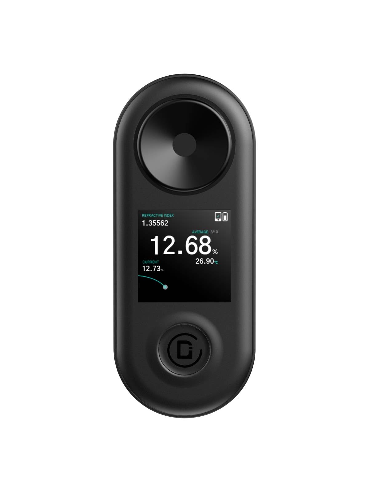 R2 Extract Coffee TDS Refractometer, 0-30% Range, ±0.02% Precision, Portable, Waterproof, Rechargeable, Ideal for Pour Over, Espresso, and Coffee Enthusiasts