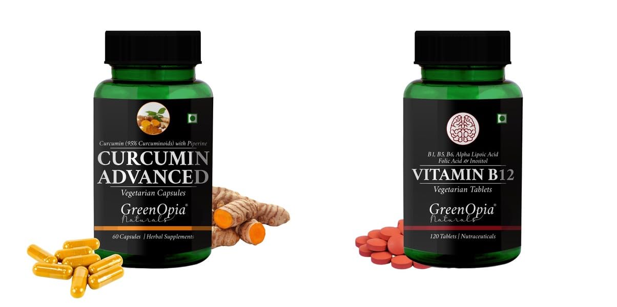 Curcumin C3 Piperine Vitamin B12 Tablets Wellness Daily Vitality 60 CAPSULES-image-16
