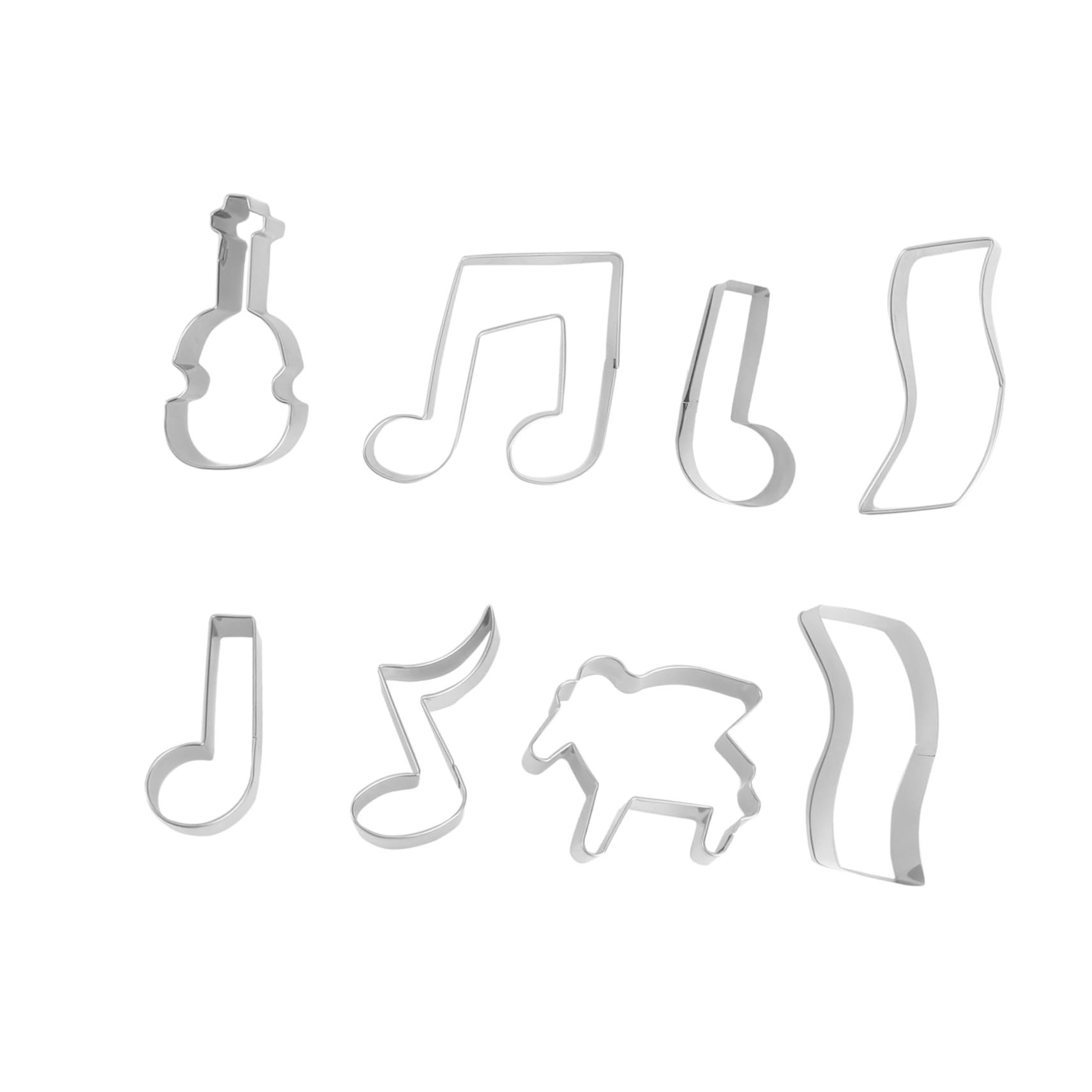 IMIKEYA 24pièces Moules à Biscuits Acier Découpoirs Instruments De Musique Pour Décoration De Gâteaux Et Biscuits Parfaits Pour Et Événements Spéciaux