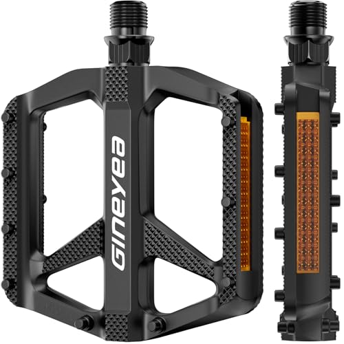 Gineyea Bike Pedals, Universal Fit 9/16' Non-Slip...