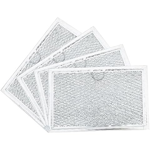 BOTNA Microwave Filter Replacement For GE WB06X10608, Microwave Vent Filter For Frigidaire 5304464105 5-1/16" x 7-5/8" x 1/8", 4 Pack Cover