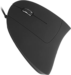 Wired Vertical Mouse, Ergonmic Optical Mouse, Adjustable DPI 800/1200/1600 Levels 6 Buttons, USB Wired Computer Mice for 8/10 (Left hand wired)