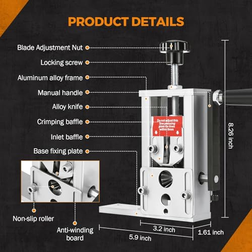Image of BEAMNOVA Manual Wire Stripping Machine for 2-25mm /0.08 inch-0.98 inch
