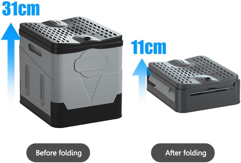 fengfeng 折りたたみトイレポータブル屋外折りたたみトイレ強力な支持力再利用可能なゴミ箱自動運転旅行用品