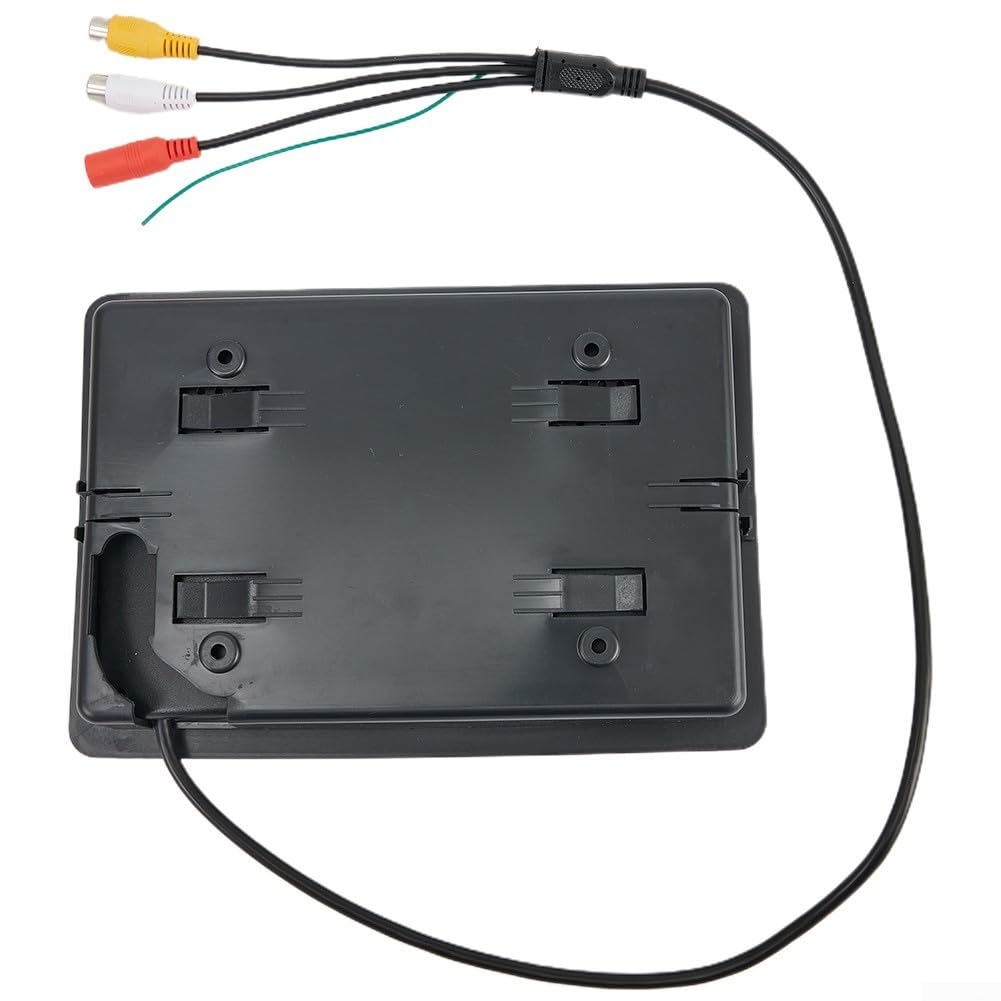 Monitor per auto, 7 pollici per camion veicoli TFT LCD display a colori risoluzione 800x600 doppi ingressi AV telecamera posteriore interruttore automatico 12 V/24 V nero