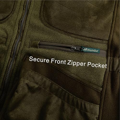 Full mundur Jagdweste Fleece Schießweste atmungsaktive Hundetrainerweste Outdoor-Weste mit mehreren Taschen Haustiertrainer für Herren