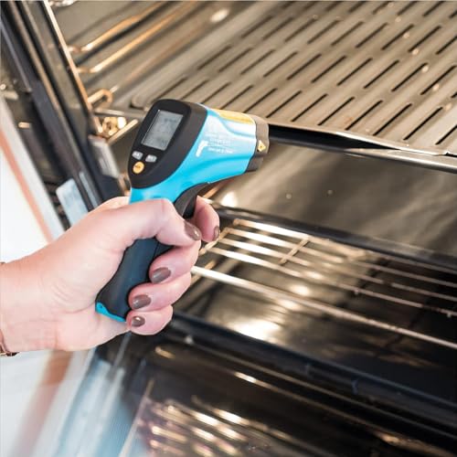 Foto von HAZET Infrarot-Thermometer 1991-1 I Kontaktloses Oberflächen Mess-Werkzeug mit Temperaturfühler, automatische Messwert-Haltefunktion und extrem großer Temperatur-Bereich: -50 bis 550 GradC