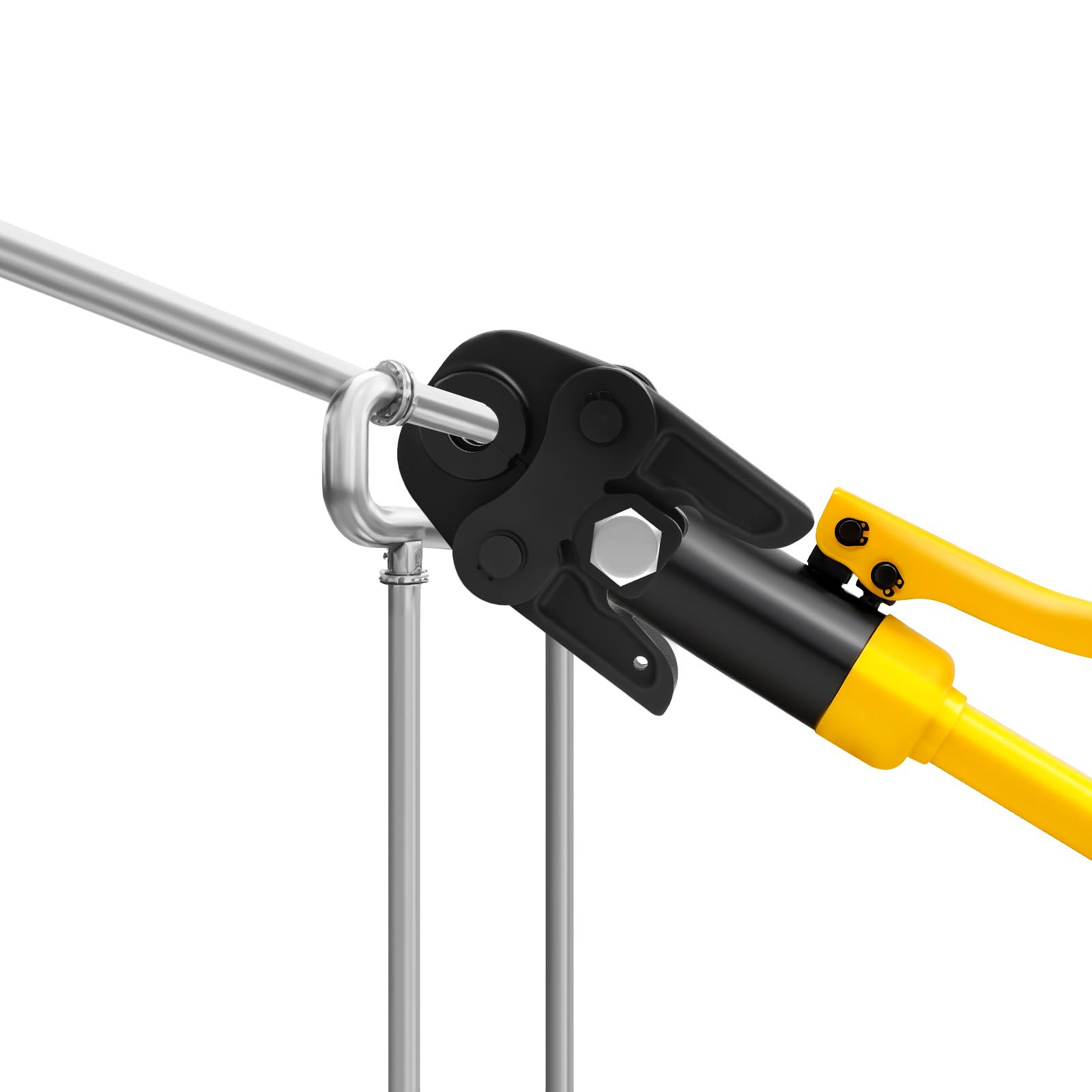 TH-Kontur TH16-20-26-32 - Pinzas de presión profesionales para prensar herramienta de prensado para tubos compuestos PEX, tubos PB, tubos de aluminio y plástico, tubos de cobre