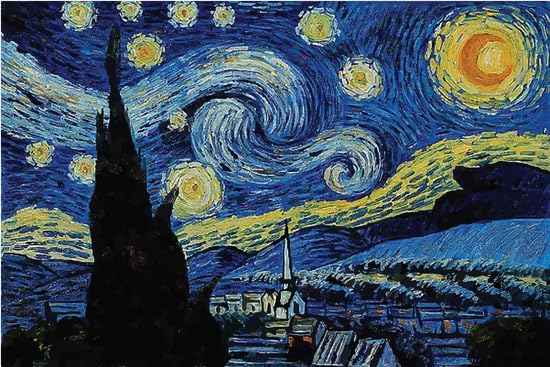 Taza de cerámica mega 20 oz Starry Night miniatura 4