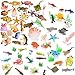 BESTZY 66pcs Animales de Juguete Mini Figuras Marinos Plástico Fauna Submarina Realista para Jugar en el Baño Fiesta Educativa Mar