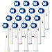 Produktbild ITECHNIK EB20 Precision Clean Aufsteckbürsten für Oral B Zahnbürste Elektrische GENIUS, Oral B SMART, Oral B PRO, Oral B Vitality Bürstenköpfe Ersatz, Aufsatzbürsten 16er