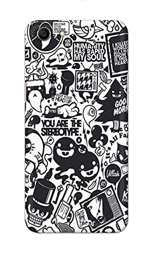 Image of Printed Hard Back Cover Case for Oppo A83 Back Cover (Mixed Cartoon) -702