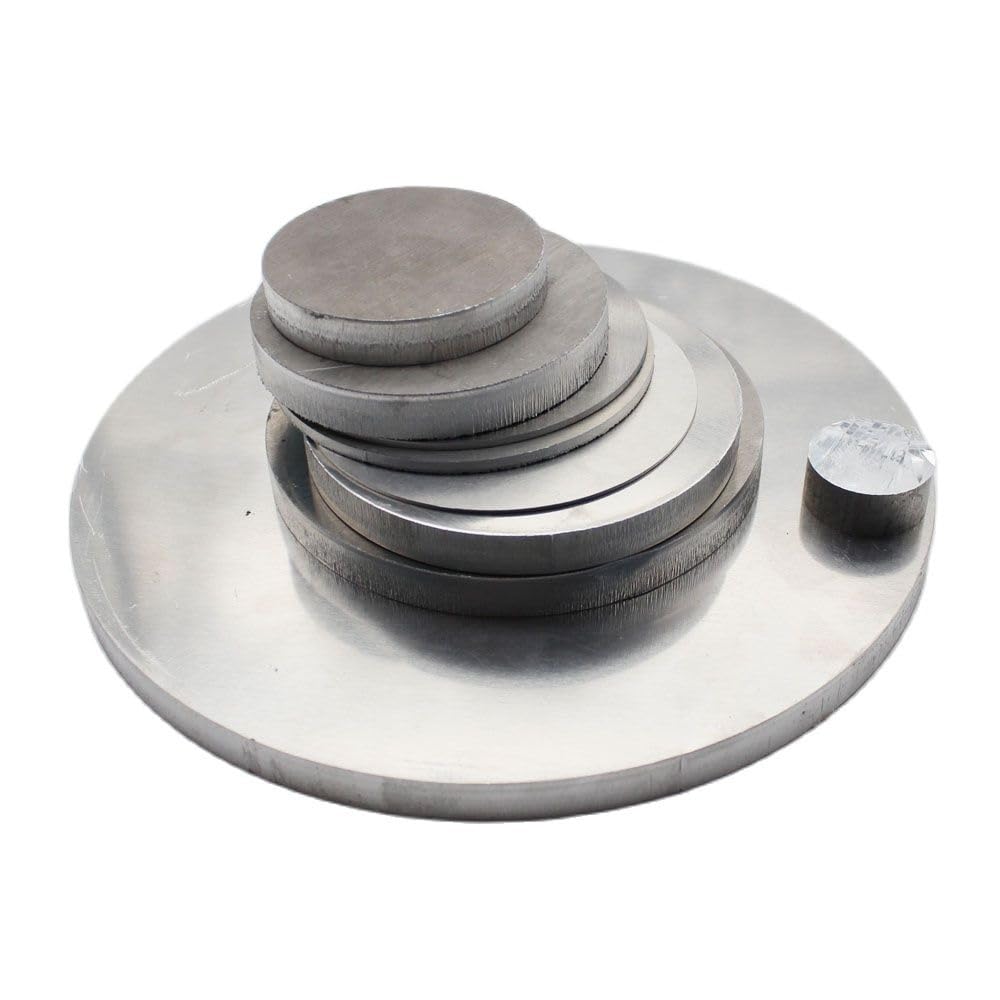 Aluminium Rundplatte, 6061 Aluminium Runde Blechplattenblöcke Packung mit 23 Mehrere Größen Dekorative Biegbare(220x5mm 1pc)
