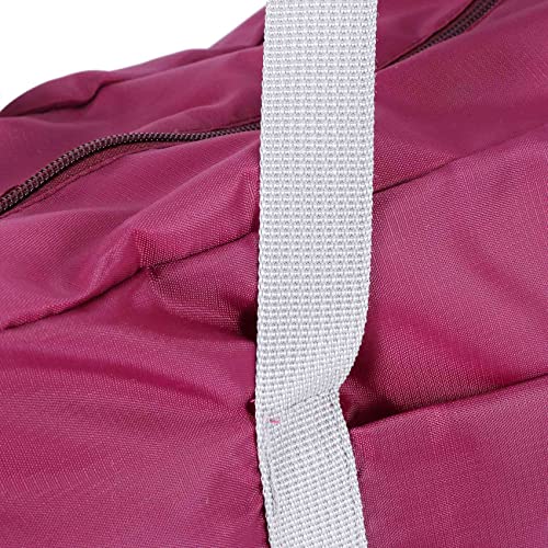 2X Large Capacity Casual Folding Waterproof Luggage Storage Bags Suitcase Handbag Tote Bag Burgundy3