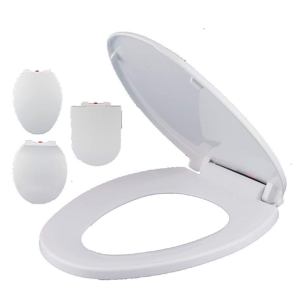 Nviusdsj Wit Toilet Seats, Resistant Toilet Lid For O/V Shape,.1~(44.1~46.6 * 36Cm)