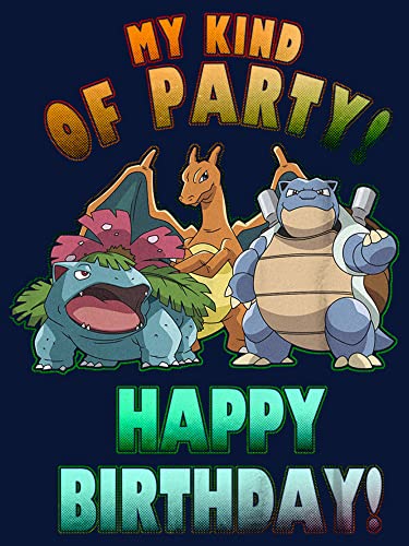 Boy's Pokemon My Kind of Party Happy Birthday T-Shirt2